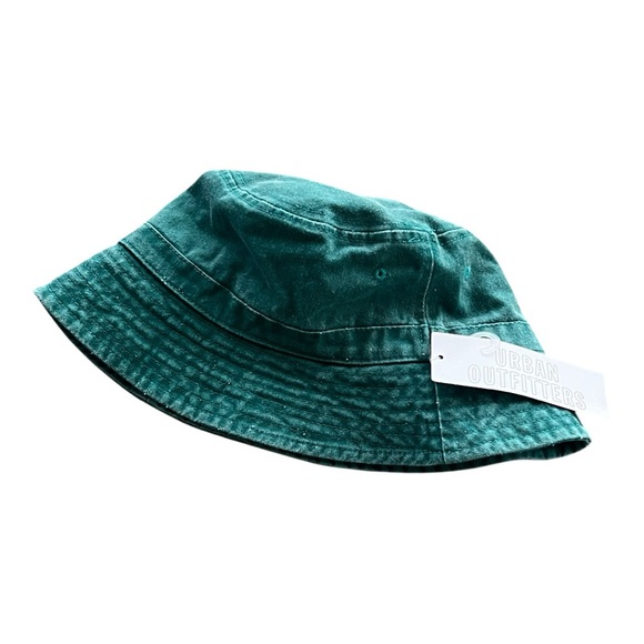 UO - Green Wash Denim Bucket Hat - Picture 3 of 5
